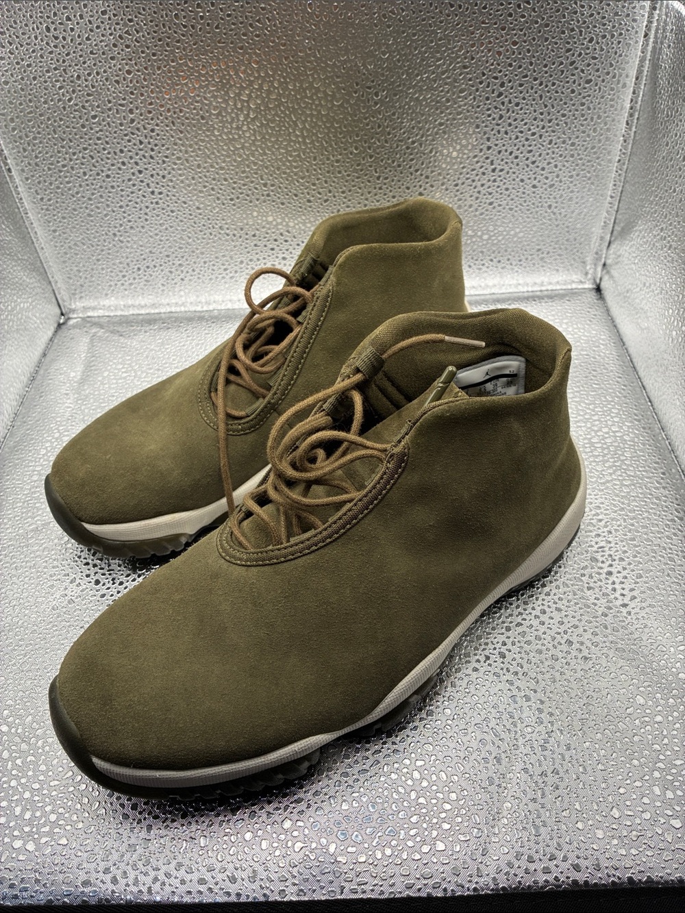 Jordan Olive Suede Chukka Boots